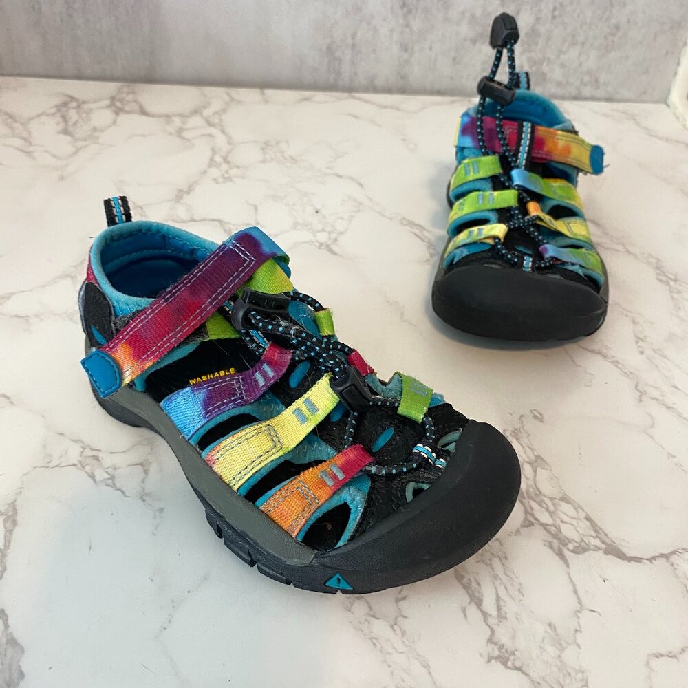 Keen Newport Sandals Little Kid Sz 11 Rainbow Hiking Beach Summer Water